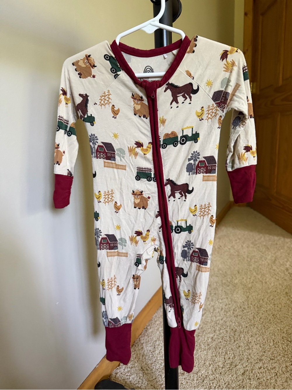 Emerson and friends baby pajamas farm print